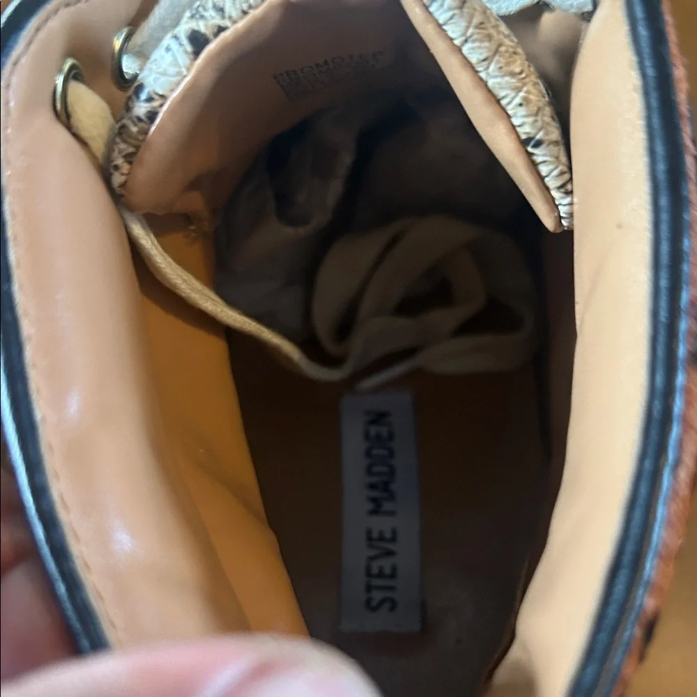 Steve Madden Rockstud Leopard Print Sneakers Men’s 9